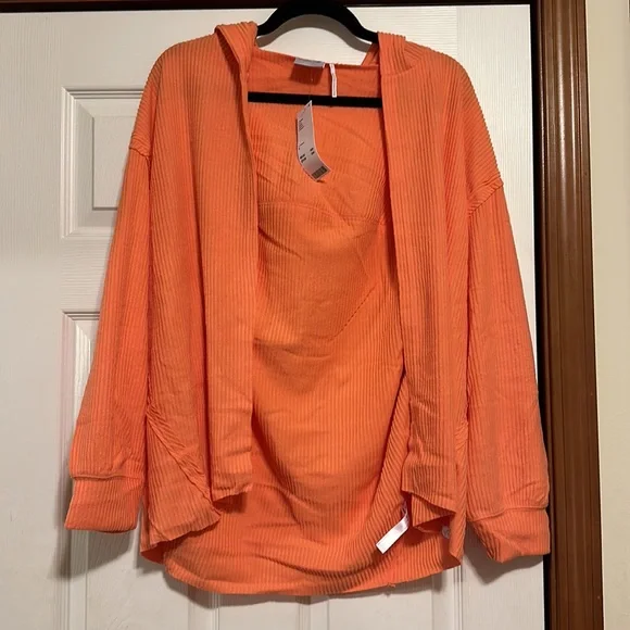 UO Out From Under Collette Cardi in Light Orange! Size S. Brand New & With Tags! - Picture 4 of 9